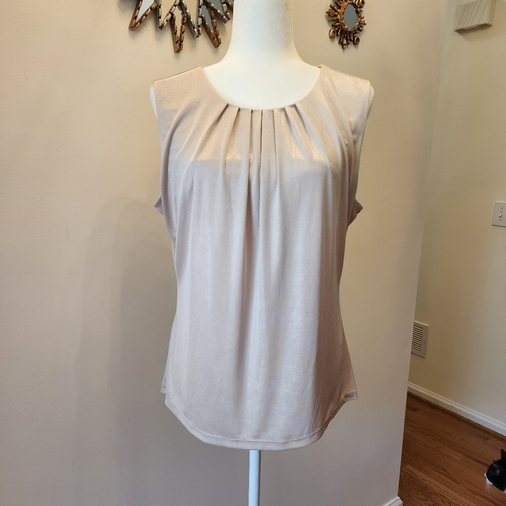 Calvin Klein Sleeveless Blouse Size Large Classic - Picture 1 of 4